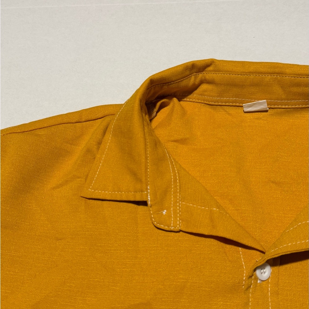 SHEIN Gold Casual Button Down Shirt